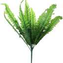 Artificial Ferns Fake Ferns Plant Artificial Ferns for Office FarmhousesGarden Indoor and Outdoor Decorations, 2 Pack