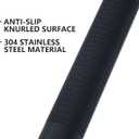 20 Inch Anti Slip Shower Grab Bar Oil Rubbed Black 1.25" Diameter,Munzong 2 Pack Bathroom Grab Bar, Knurled Bathroom Balance Bar,Safety Hand Rail Support Handicap Elderly Senior Assist Bath Handle