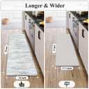 KIMODE Kitchen Mats Cushioned Anti Fatigue,Misty Grey Kitchen Decor 24"x59"