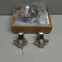 Furniware 4 Pack 2 Pair 165 Degree Lazy Susan Hinges Full Overlay Concealed for Cabinet, Cupboard, Folded Door, Combination with Screws(Regular)