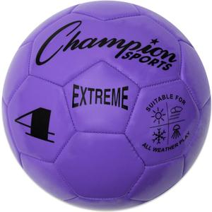 Champion Sports Extreme Series Soccer Ball Sizes 3, 4, 5, Soft Touch, All Weather, High Air Retention, Youth & Adult League Balls for Training, Games, Outdoor & Indoor Play