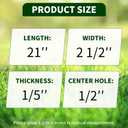 91-128 Lawn Mower Blades, Compatible with Country Clipper H1708, H1667, H2500, 7079371, 60293, Replace for 60" Deck High-Lift Mulching Blades, 3 Packs