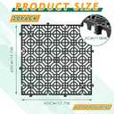 20 Pcs Ground Protection Mats, Interlocking Black 15.7 x 15.7 in