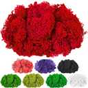 CCINEE Moss Preserved, 4 OZ Fake Reindeer Moss for Potted Plants for Craft Arts Floral Wall Decor Wedding Centerpieces Fairy Garden Artificial Terrariums Decoration for Christmas(Rose Pink)