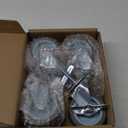 HOLKIE Caster Wheels 3 inch Locking Stem Casters, 5/16" -18 x 1-1/2" (Stem Diameter 5/16", Stem Length 1-1/2") Threaded Stem Casters Swivel Casters Set of 4 Heavy Duty Castors Gray