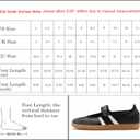 Sneakers for Women Comfortable Business Casual Tennis Shoes Lightweight Slip on Footwear Women's Fashion Retro Sneakers (9, Black)