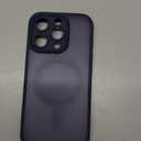 TOCOL Magnetic for iPhone 16 Pro Case, Upgraded Full Camera Protection, Compatible with Magsafe, Drop Protection, Translucent Matte Back Bumper for iPhone 16 Pro 6.3-Inch (Dark Blue)