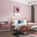 Haimin Grasscloth Wallpaper Textured 24in X 393in Fabric Contact Paper Pink Wall Paper Textured Linen Peel and Stick Self-Adhesive Thick Vinyl Embossed Film Wallpaper (Pink)