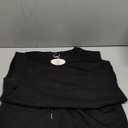 ANRABESS Two Piece Sets for Women 2025 Summer Short Lounge Set Casual Beach Vacation Outfits Spring Sweatsuits Tracksuit, , Black, M