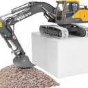 DOUBLE E Hobby Volvo EC160E Remote Control Excavator - 1:14 Full Metal RTR Electric Version E010, 22.5 inches