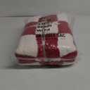 Snuggle Sac Faux Fur Checkered Blanket Twin Size with Soft Knitted Microfiber Fabric,Cozy Soft Warm Blanket for Sofa Bedroom Living Room, Red Checker,60x80 inches