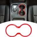 for Durango Front Cup Holder Trim Cover Frame for Dodge Durango 2011-2020 Red Interior Accessories 1pc
