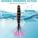 2.4In Swim Baits for Bass FishingPre-Rigged Jig Heads Soft Plastic Trout Fishing LuresUnique Vibrating Swim Action and Trembly Sinking Move for More Bites