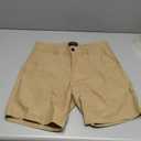 GINGTTO Mens Slim Fit Shorts Skinny Tapered Leg Stretch(Khaki,34)