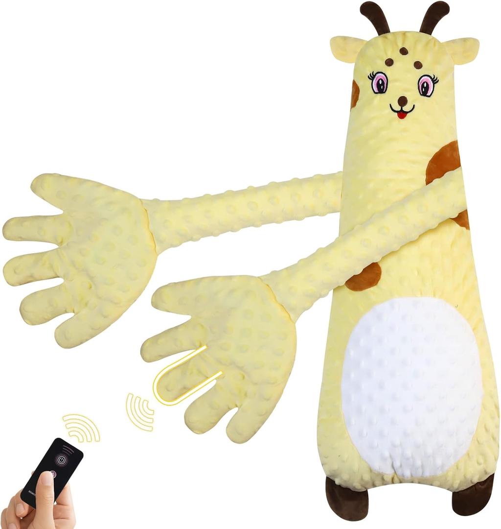 Joyfubabe Baby Soothers Toys, Cute Animal Plush Stuffed Doll Toy for Girls Boys, Plush Figure Soothing Toys for Home and Travel (001)