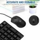 Wired Keyboard and Mouse Combo, Gofreetech Full-Size Keyboard and Mouse Combo with Optical Wired Mouse, USB Plug-and-Play, Compatible with Windows Mac OS Laptop/Desktop/PC