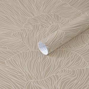 Heroad Peel and Stick Wallpaper Boho Brown Contact Paper 17.3"x393" Striped Wall Paper Modern Removable Self Adhesive Wallpaper for Bathroom Bedroom Cabinet Waterproof Neutral Wall Decor Vinyl Roll