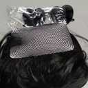 PLULON Black Bob Wig with Heart Sunglasses and Hair Cap, Colorful Short Bob Wigs Synthetic Party Wigs Funny Cosplay Hairpieces for Women Men Daily Bachelorette Halloween Costume Party Decorations