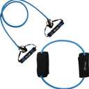 Capelli Sport Resistance Band Set, Medium Exercise Band Tube, Handles, Lateral Ankle Stretch Band, Blue - Kit