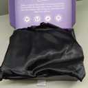 DECOLURE Satin Bed Sheets - 4 Piece Luxury Silky Full Size Bedding Set - Softer Than Silk, Wrinkle-Free with 15 Deep Pocket Fitted Sheet, Perfect for Hair & Skin, Gifts for Women (Black)