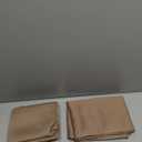 RYB HOME Sightlight Door Window Curtains, Privacy Half Window Curtains Thermal Insulate Covering for Patio/Glass/Front Door, 12 inch x 40 inches, Mocha, 1 Panel