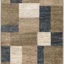 SUPERIOR Clifton Indoor Plush Area Rug, Easy Clean, 2'7"x12', Grey Brown Z
