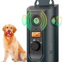 Ultrasonic Anti Barking Device for Dogs, Dog Bark Alarm Deterrent Devices with Solar & USB Charging, 3 Modes Dog Barking Silencer up to 50 FT, Stop Dog Barking Control Device, Bark Box