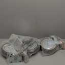 tonchean 8 Inch Heavy Duty Casters Wheels Set of 4, 2314 Lbs Capacity Industrial 360 Swivel Anti-Skid Plate Casters Castor Wheels for Cart, Trolley, Workbench, Furniture (2 with Brake and 2 Without)