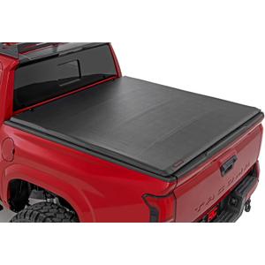 Rough Country Soft Roll Up Truck Bed Tonneau Cover for Toyota Tacoma (2024-2026) - Fits 5' (60") Bed, Weather-Resistant Roll Up Bed Cover