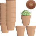 Fcacti 5.5 Inch Clay Pot for Plant with Drainage Hole - 8 Pack Large Terra Cotta Plant Pot, Clay Ceramic Pottery Planter Cactus Flower Pots Succulent Pot, Terracotta Pot for Indoor Outdoor Plant