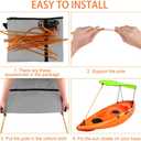 KUUQA Kayak Boat Canoe Sun Shade Canopy for Single Person