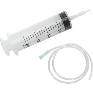 Hoypeyfiy 200ml Large Syringe ,Plastic Syringe with 40 Inches Plastic Tubing for Scientific Labs,Liquid,Plant Irrigation,Perfumes,Inks,Feeding Pets