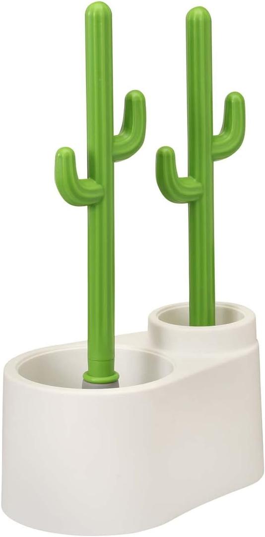 Cactus Toilet Plunger and Brush Set for Bathroom Cleaning - 1 Set Cactus Toilet Plunger and Brush Set for Bathroom Cleaning - 1 Set