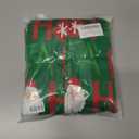 ANGELGGH Onesie Christmas Family Matching Pajamas Adult Couples Men PJs Hooded Women Novelty One-piece Sleepwear (Green)