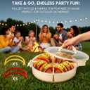 Taco Bar Serving Set with 1 Taco Box & 10 Taco Holders, Taco Tuesday Kit for Parties, Fiesta Night & Housewarming Gift Ideas