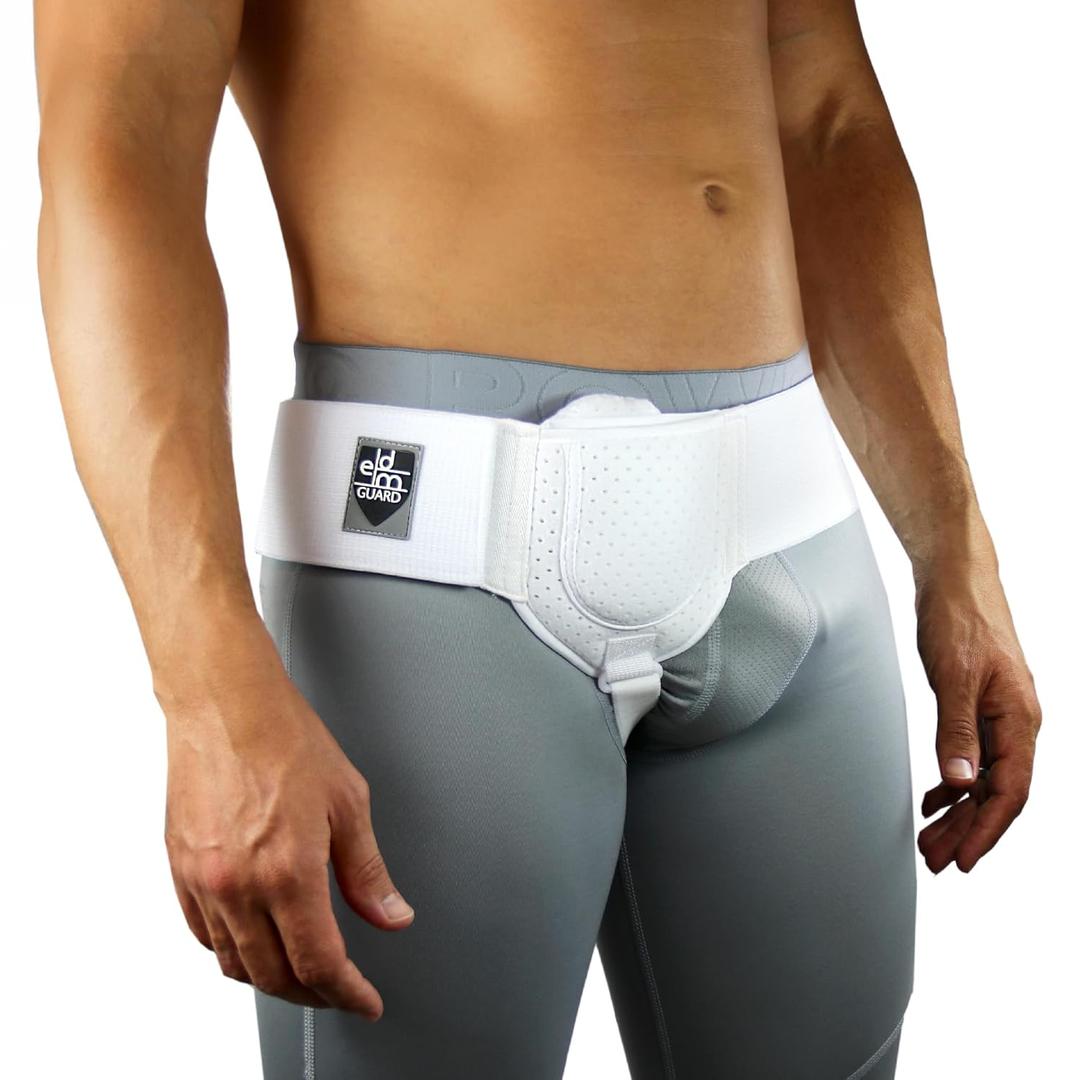 Everyday Medical Hernia Guard I Inguinal Hernia Belt For Men I Left or Right Side I Post Surgery Men’s Inguinal Hernia Support Truss For Inguinal, Groin Hernias I Adjustable Waist Strap  SMALL/MEDIUM