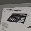 6 Channel Audio Interface Sound Board Mixing Console 16-Bit DSP DJ Mixer Audio Reverb Effect +48V Phantom Bluetooth Studio Audio Mixer For Karaoke Studio Streaming Recording