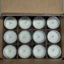 Mister Candle - Citronella Scented Silver Mercury Filled Glass Votive Candles Jar with Soy Wax, Perfect Home Decoration, Wedding Favors Hand Poured in USA (Set of 12) (Citronella)