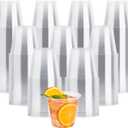JOLLY CHEF 9 oz Clear Plastic Cups, 600 Pack Clear Disposable Cups Tumblers Perfect for Wedding, Thanksgiving, Birthday, Halloween, Christmas Party