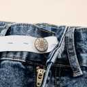 BLENCOT Maternity Jeans for Women High Waist Straight Leg Pregnancy Denim Pants with Pockets (Beige, L)