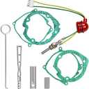 Niutudza Diesel Heater Glow Plug Repair Kit, 12V/24V 5KW 8KW Parking Diesel Heater Glow Ignition Plug Kit with Filter, Fit for Car Heater Repair Parts, Diesel Heater Accessories