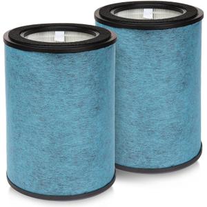 HP302 HP301 Replacement Filter Compatible with Shark HP300 Series Never-Change Air Purifier, 2 Pack Filter for HP301, HP201, HP202, HC232 Series, HC501 Series Air Purifiers