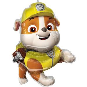 Anagram Rubble Paw Patrol Supershape Red Foil Balloon
