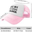 I Like My Men A Little Bit Older Hat Adjustable Sport Baseball Caps Funny Trucker Hats for Men Women Black (Pink)