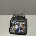 KLFVB 3PCS Clear Backpack for Girls and Boys, Kids See Through Backpacks Stadium Approved, Transparent Bookbag for Elementary