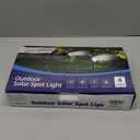 nipify 4 Pack Solar Spot Lights Outdoor Waterproof, Solar Spotlight Light for Outside Yard Landscape Lighting Pathway Lights Wall Auto On/Off, RGB