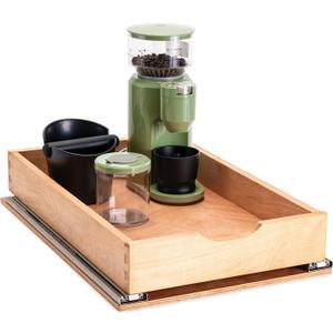 Pull Out Drawers for Kitchen Cabinets, Pull Out Cabinet Organizer, Fully Assembled Wood Cabinet Pull Out Drawer, Fast and Easy DIY Installation, 14W x 21D