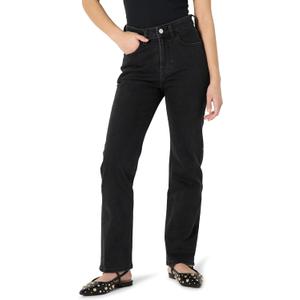 The Drop Women's Standard Janine Slim Straight Leg (35, Black)