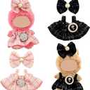 Clothes for 10cm Plush Doll Blind Box Figures, Outfit for Display and Dress-Up, Great for Play or Display, for Collectors and Children, No Doll Included (Tweed Style)