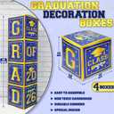 Graduation Decorations 2026 - Pack of 4, Grad Boxes with Letters 2026, Graduation Balloon Boxes, Balloons Boxes with Letters | Grad Party Decorations Class of 2026, Graduation Party Supplies, KatchOn